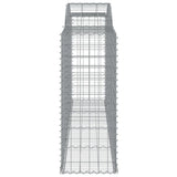 Arched Gabion Baskets 17 pcs 300x50x120/140 cm Galvanised Iron 3146732