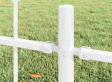 Garden Fence WOERDEN 1.7 x 0.6 m Powder-coated Steel White 42003878