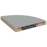 Floating Corner Shelves 2 pcs Grey 35x35x3.8 cm MDF 323923