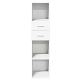 Highboard White 30x42,5x124 cm Engineered Wood 846152