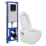 Wall-Hung Toilet with Concealed High Cistern Ceramic 3082092