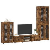 TV Cabinet Set FLORIN 3 pcs Smoked Oak Engineered Wood 3397959