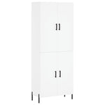Highboard White 69.5x34x180 cm Engineered Wood 3195683