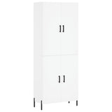 Highboard White 69.5x34x180 cm Engineered Wood 3195683