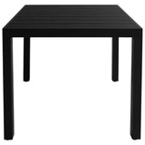Dining Set Black, Brown PE rattan, WPC, aluminium Small 3060082
