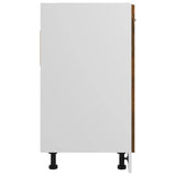 Sink Bottom Cabinet "Lyon" Smoked Oak 80x46x81,5 cm Engineered Wood 815564