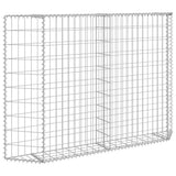Trapezium Gabion Raised Bed Galvanised Steel 150x20x100 cm 145654