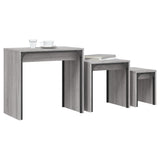 Nesting Coffee Tables 3 pcs Grey Sonoma Engineered Wood 837825