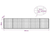 Gabion with 3.5 mm Wire and 5x10 cm Mesh 500x50x150 cm 3462844