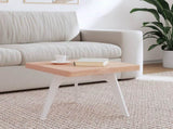 Table Top 50x50x4 cm Square Solid Wood Beech 355961