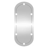 Wall Mirror with LED Lights 40x90 cm Glass Oval 3189163