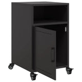Bedside Cabinet Black 36x39x59 cm Steel 846716