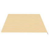 Replacement Fabric for Awning Yellow and White 5x3.5 m 311942