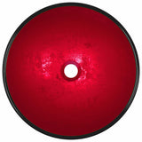 Basin Tempered Glass 42x14 cm Red 345266