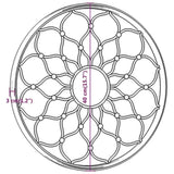 Mirror Sand 40x3 cm Iron Round for Indoor Use 3093535