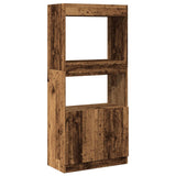 Highboard Old Wood 63x33x140 cm Engineered Wood 855113