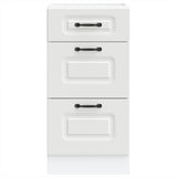Kitchen Base Cabinet Kalmar White Engineered Wood 854240
