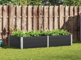 Garden Raised Bed 200x100x54 cm WPC Grey 318097