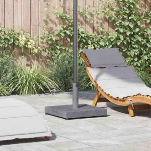 Outdoor Umbrella Base Dark grey wood look 45 x 45 x 31.5 cm 42010003
