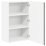 Wall Cabinet LUCCA Black 50 x 31 x 80 cm Engineered Wood 885036