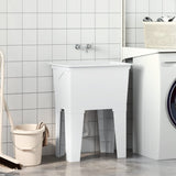 Laundry Tub White 59x41x75 cm Resin 4002799