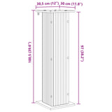 Plant Stand Concrete Grey 30.5 x 30 x 100.5 cm Engineered Wood 899750