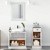 Bathroom Furniture Set with Drawer 3 pcs Brown 37 x 34 x 80 cm 3328544