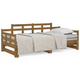 Pull-out Day Bed without Mattress Honey Brown 2x cm 820355