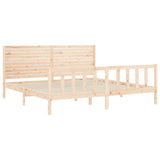 Bed Frame without Mattress 200x200 cm Solid Wood Pine 3193226