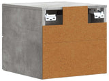 Wall-Mounted Bedside Cabinet Concrete Grey 33 x 34.5 x 40 cm 897961