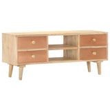 TV Cabinet 110x30x45 cm Solid Mango Wood 287874