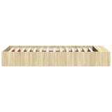 Bed Frame with Storage Sonoma Oak 80 x 200 cm Engineered Wood 3429558