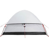 Camping Tent Dome 4-Person White Blackout Fabric Waterproof 94780