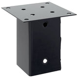 Post Bases Square 12 pcs Anthracite 91x91 mm Powder-coated Steel 42000029