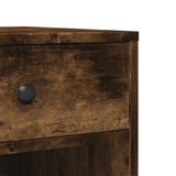 Printer Stand with Wheels Smoked Oak 60x40x68.5 cm 840643