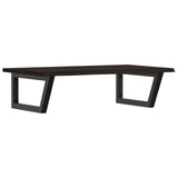 ZNTS Basin Shelf Wall Mounted Steel and Solid Wood Oak 3302623