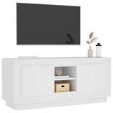TV Cabinet White 102x35x45 cm Engineered Wood 819860