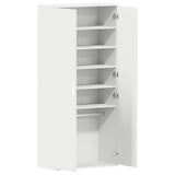 Shoe Cabinet with Door White 80 x 39 x 180 cm Engineered wood 3333866