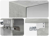 Bathroom Mirror Cabinet Concrete Grey 40 x 10.5 x 60.5 cm 889034