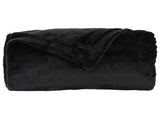 Throw Blanket Black 240 x 270 cm Fleece 42016780