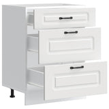 Kitchen Base Cabinet "Kalmar" White Engineered Wood 854279
