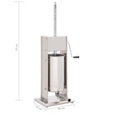 Manual Sausage Stuffer Silver 15 L Stainless Steel 50965