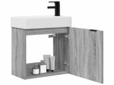 Bathroom Vanity Unit with Tap Grey Sonoma 45.5 x 22.5 x 84 cm 889438