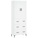 Highboard White 69.5x34x180 cm Engineered Wood 3195843