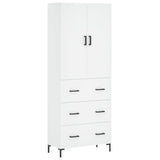 Highboard White 69.5x34x180 cm Engineered Wood 3195843