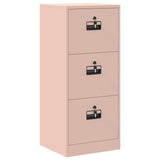 File Cabinet Pink 45.5 x 42 x 106.5 cm Cold-Rolled Steel 891617