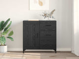 Sideboard Black oak 69.5 x 34 x 90 cm Engineered wood 881629