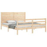 Bed Frame without Mattress 160x200 cm Solid Wood 3195036