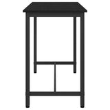 Table Black Oak 100 x 50 x 76.5 cm Engineered Wood and Steel 873744