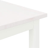 Coffee Table White 60 x 50 x 36 cm Solid Pine Wood 892762